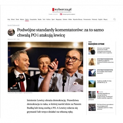 Tekst red. Jacka Żakowskiego